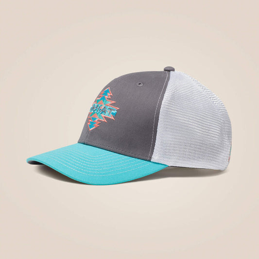 Ariat Aztec Logo Trucker Cap Grey