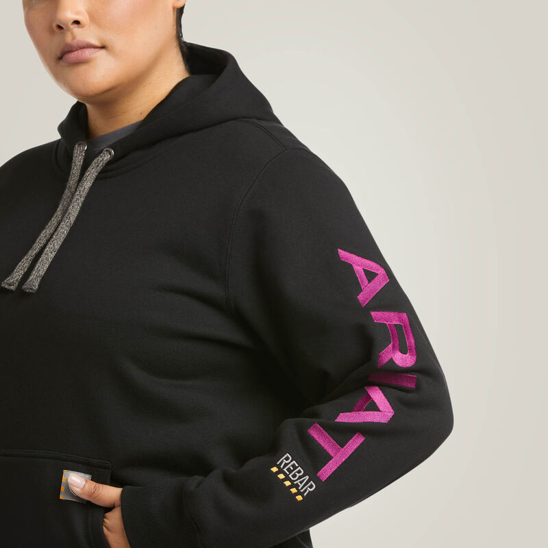 Ariat Rebar Graphic Hoodie Black/Purple