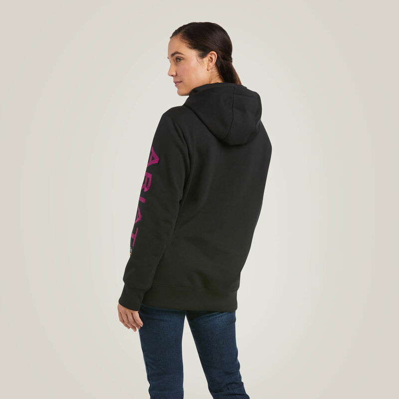 Ariat Rebar Graphic Hoodie Black/Purple