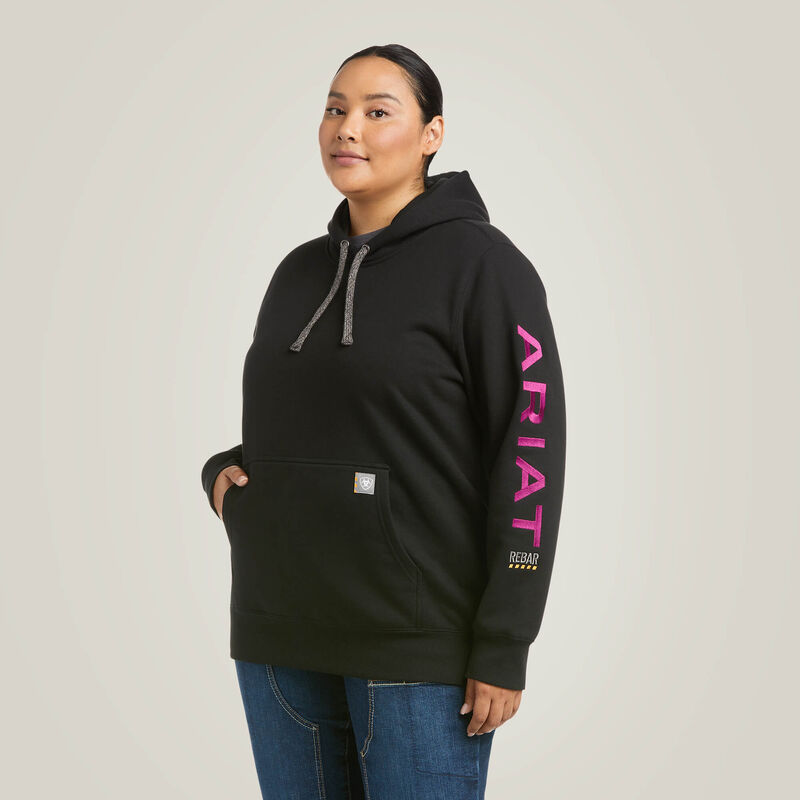 Ariat Rebar Graphic Hoodie Black/Purple