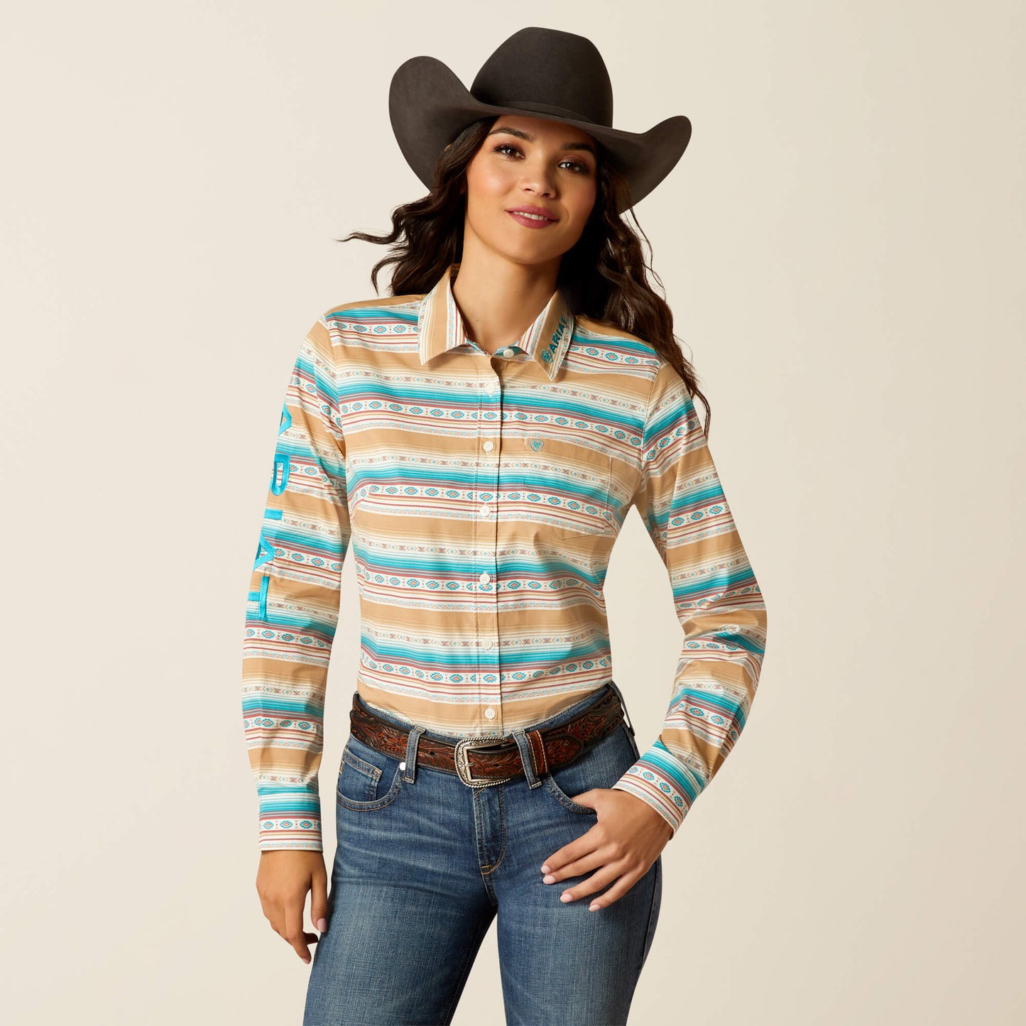 Ariat Team Kirby Stretch Shirt Fallon Serape Print