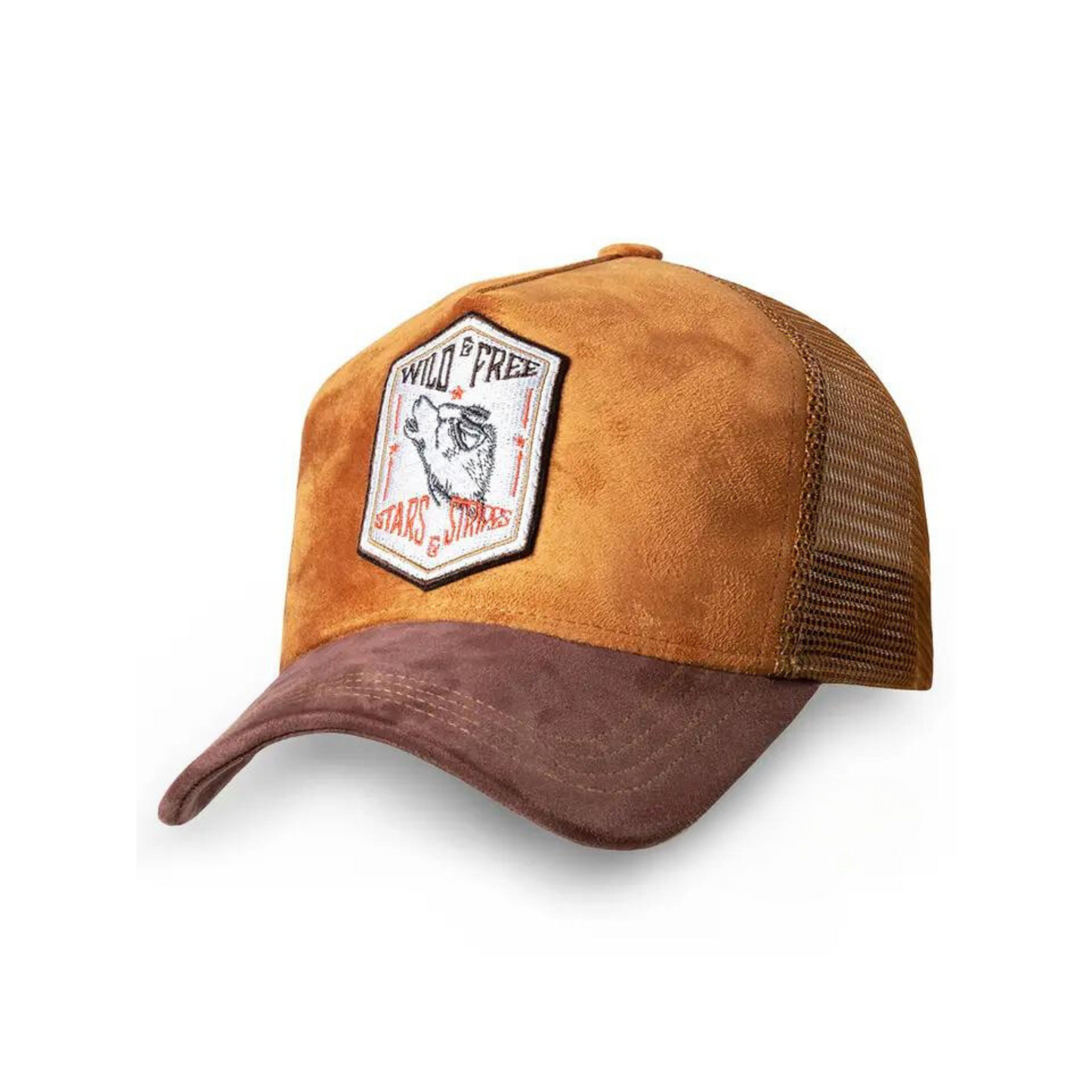 Stars & Stripes Wild & Free Trucker Cap Tan