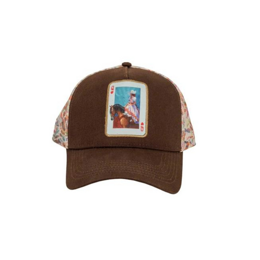 Spirit Patch Mesh High Pony Cap Brown