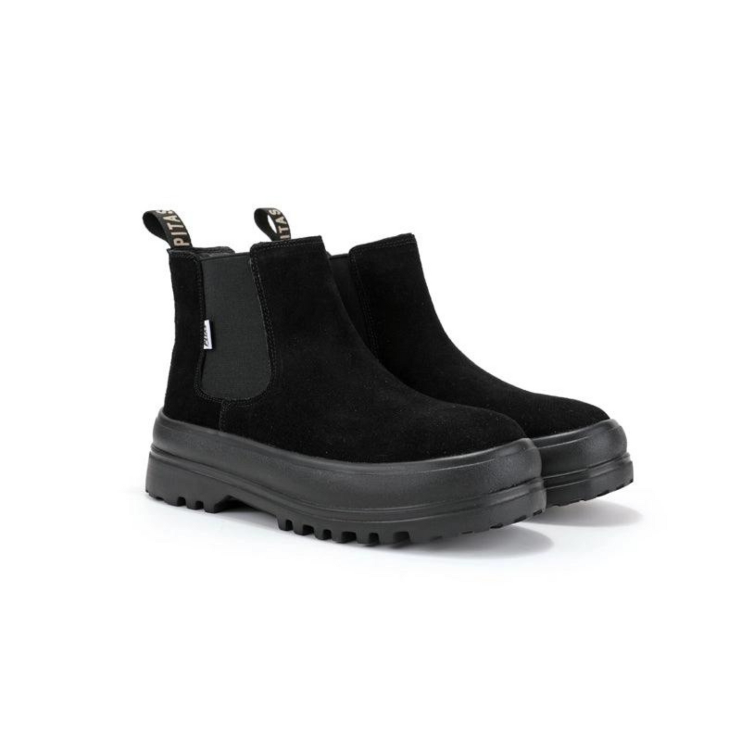 Walk in Pitas Doris Chelsea Boot Black