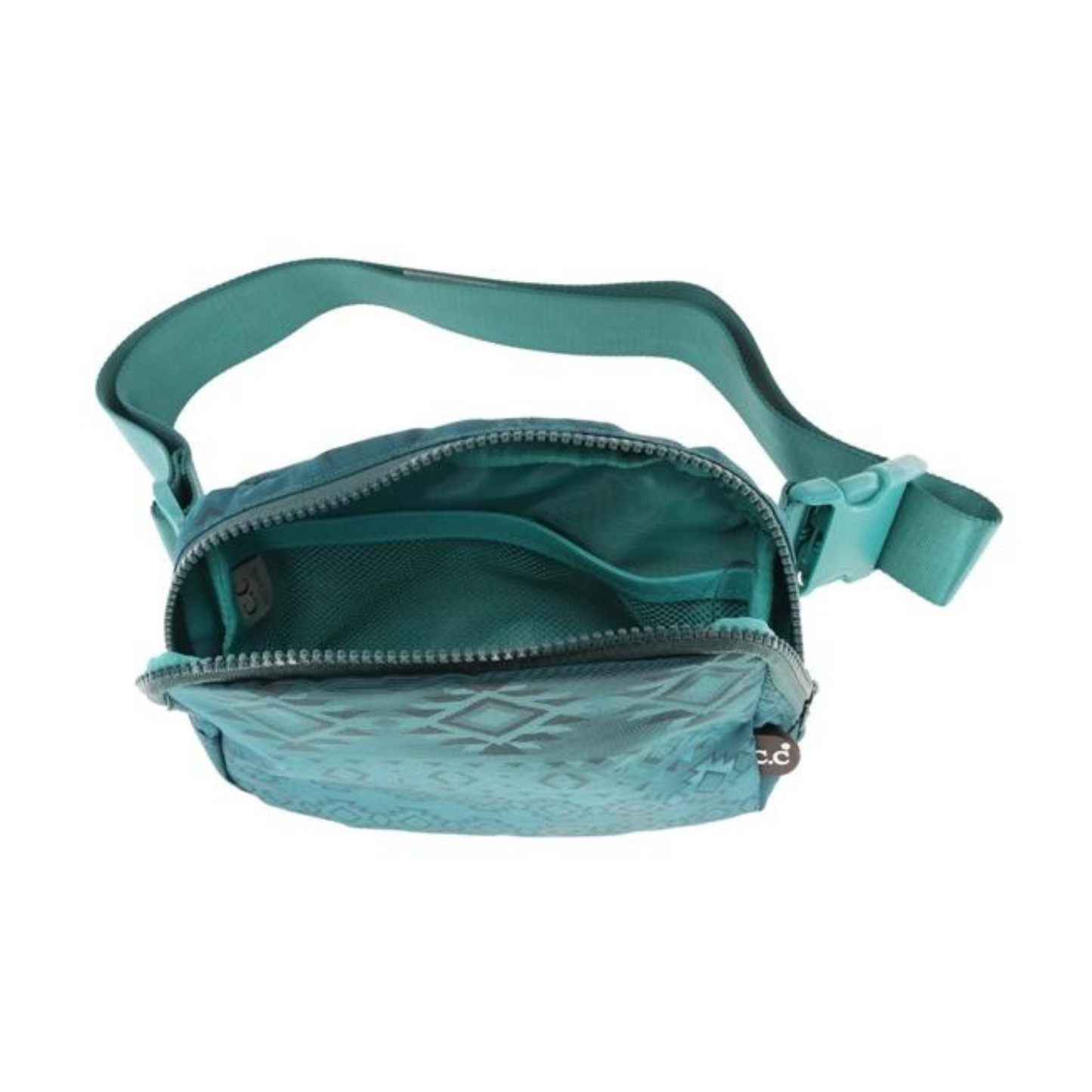 Southwest Patterned Belt Bag Teal