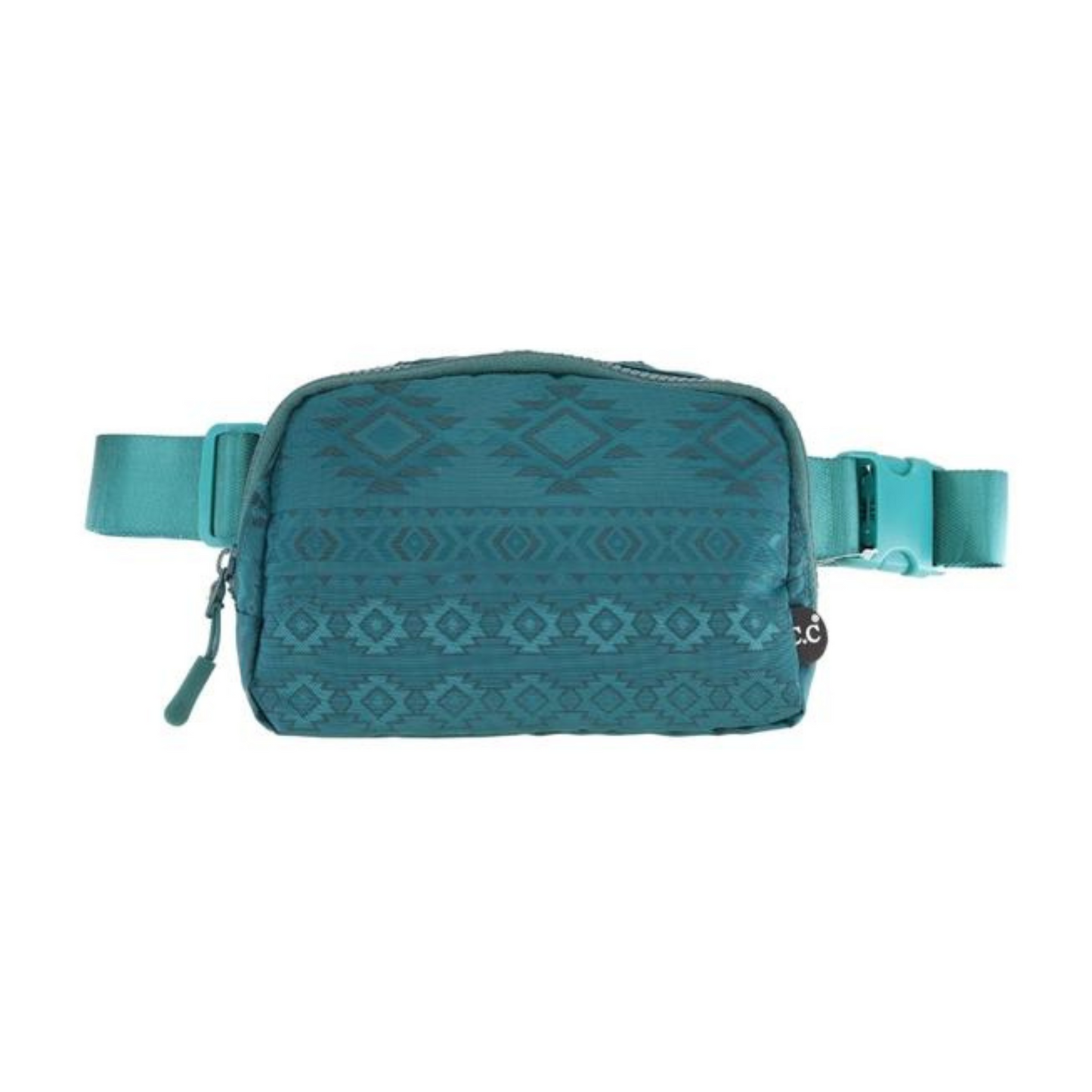 Southwest Patterned Belt Bag Teal