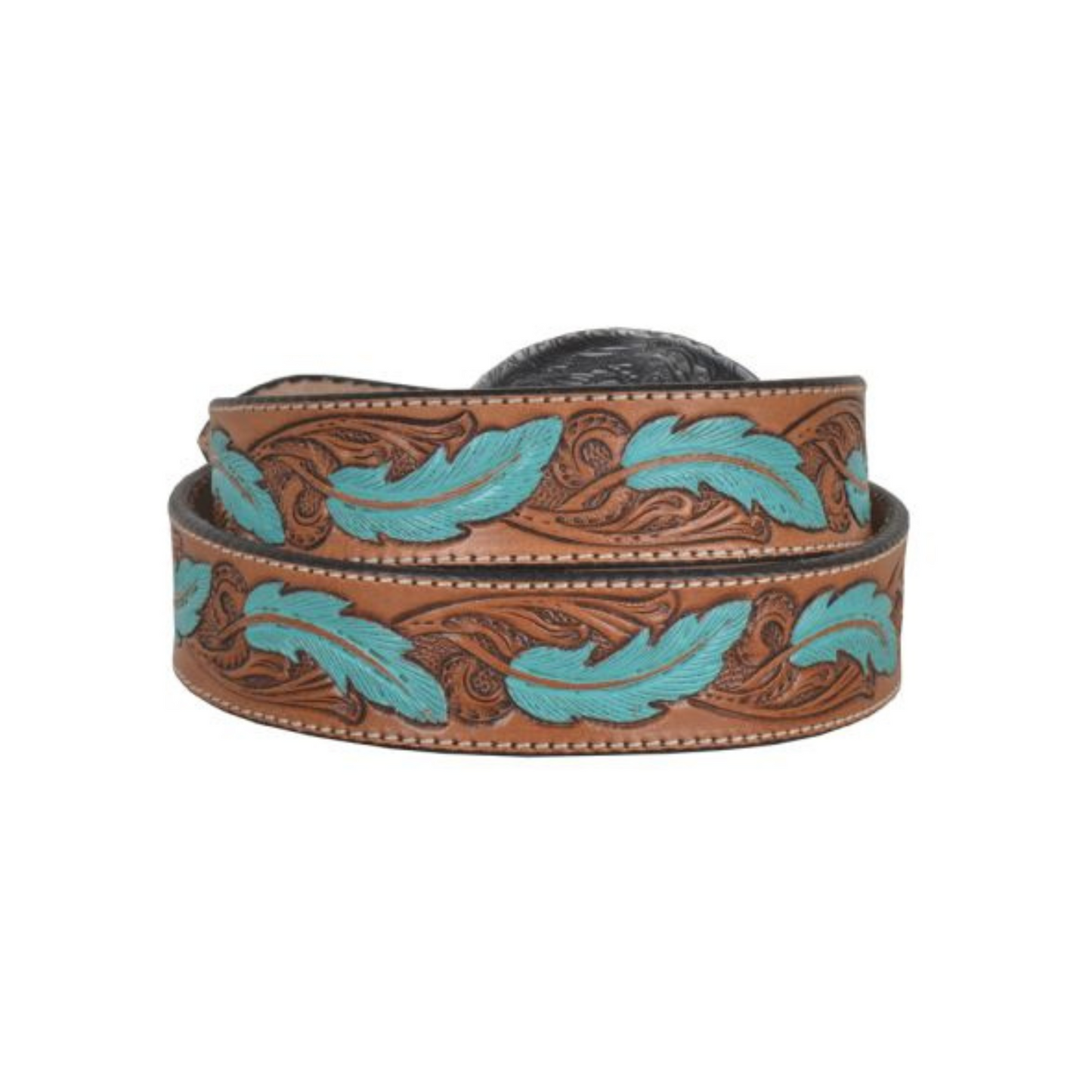 Radianite Hand-Tooled Leather Belt