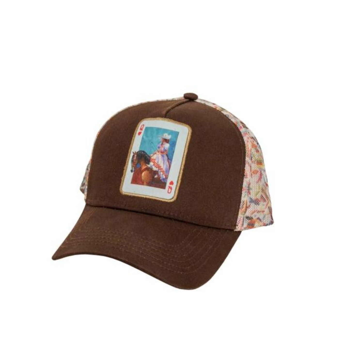 Spirit Patch Mesh High Pony Cap Brown