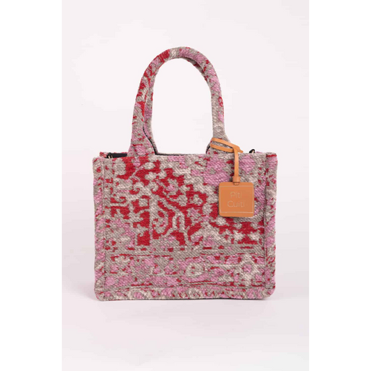 Piti Cuiti Boho Velvet Shopper Pink