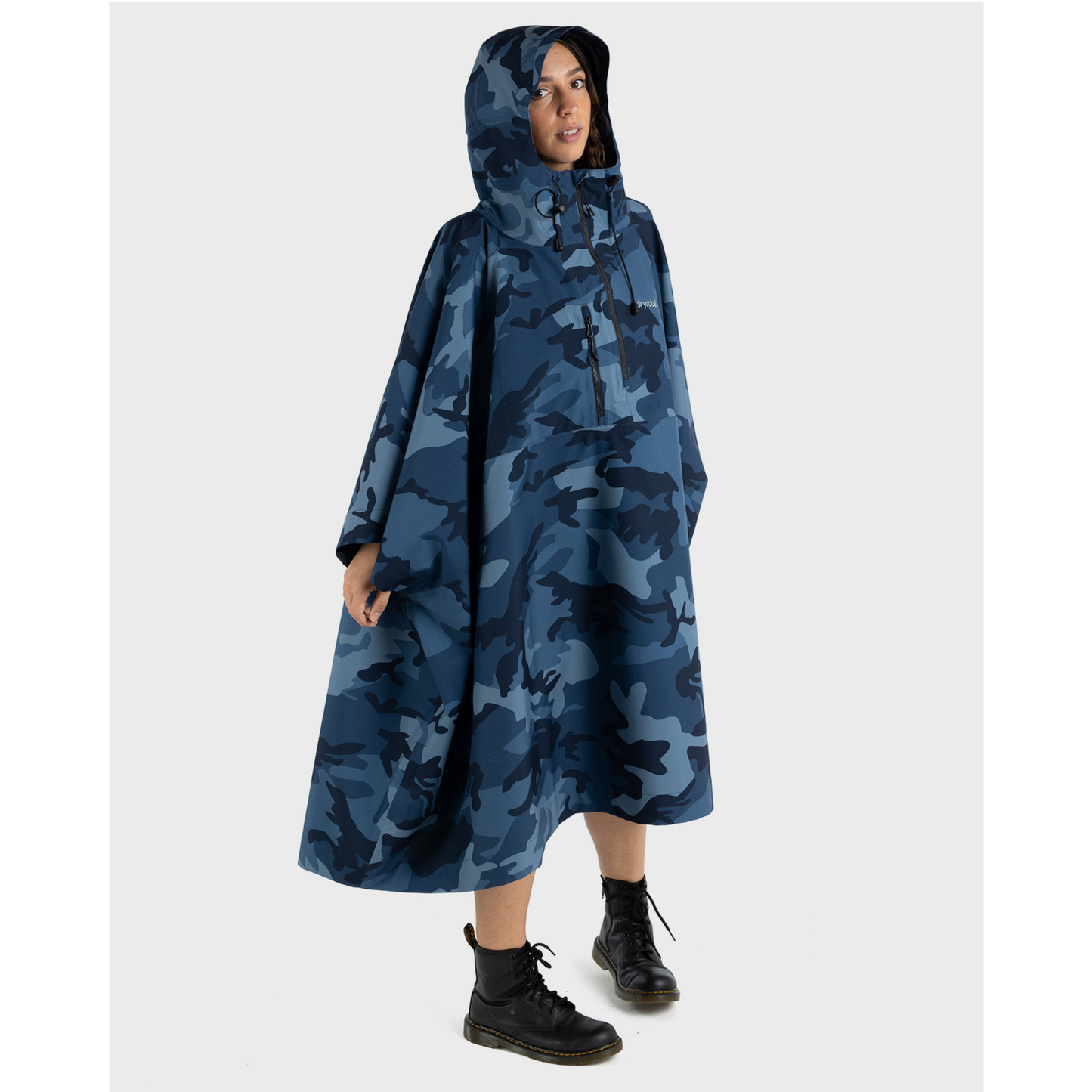 dryrobe® Waterproof Poncho Blue Camo