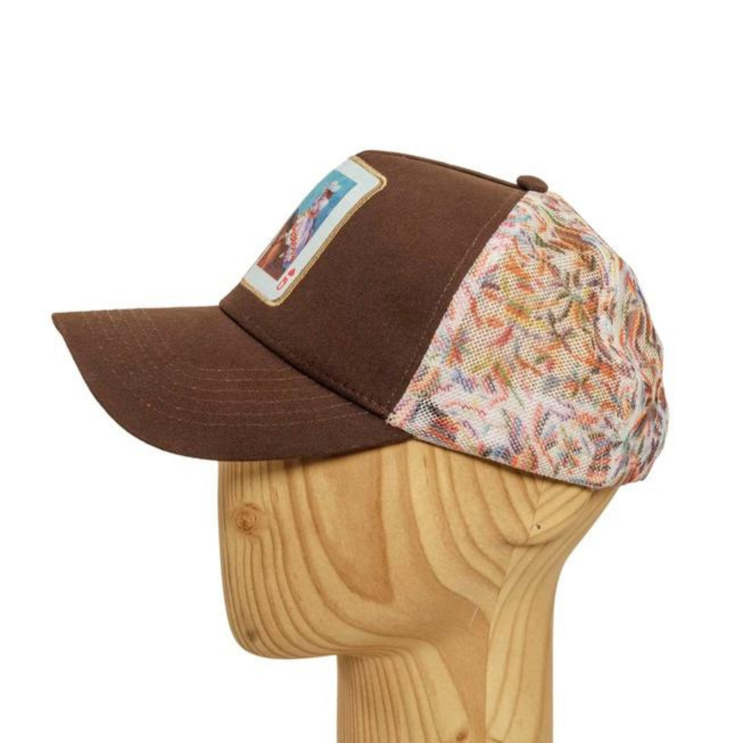 Spirit Patch Mesh High Pony Cap Brown