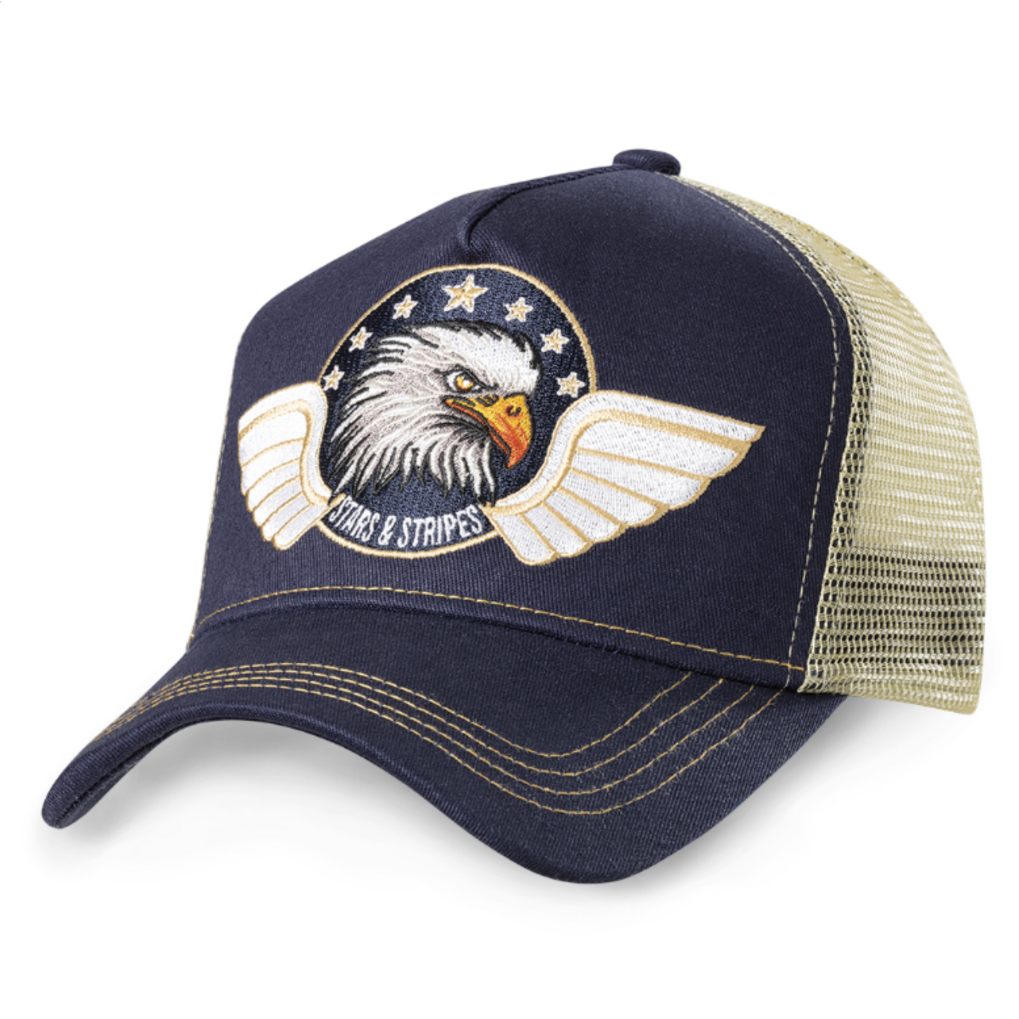 Stars & Stripes Eagle Trucker Cap