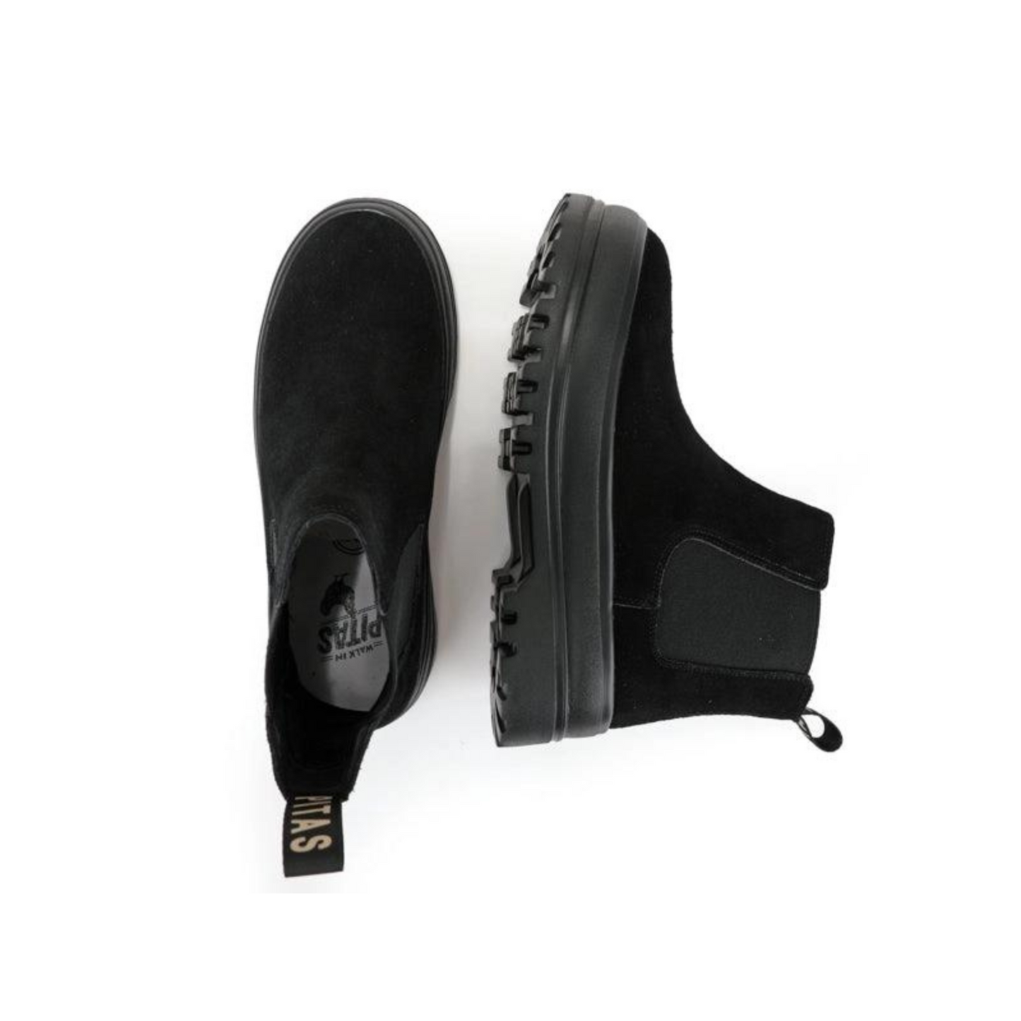 Walk in Pitas Doris Chelsea Boot Black