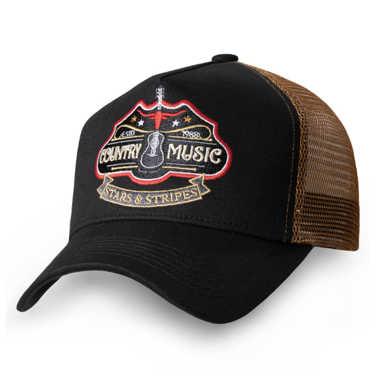 Stars & Stripes Country Music Trucker Cap