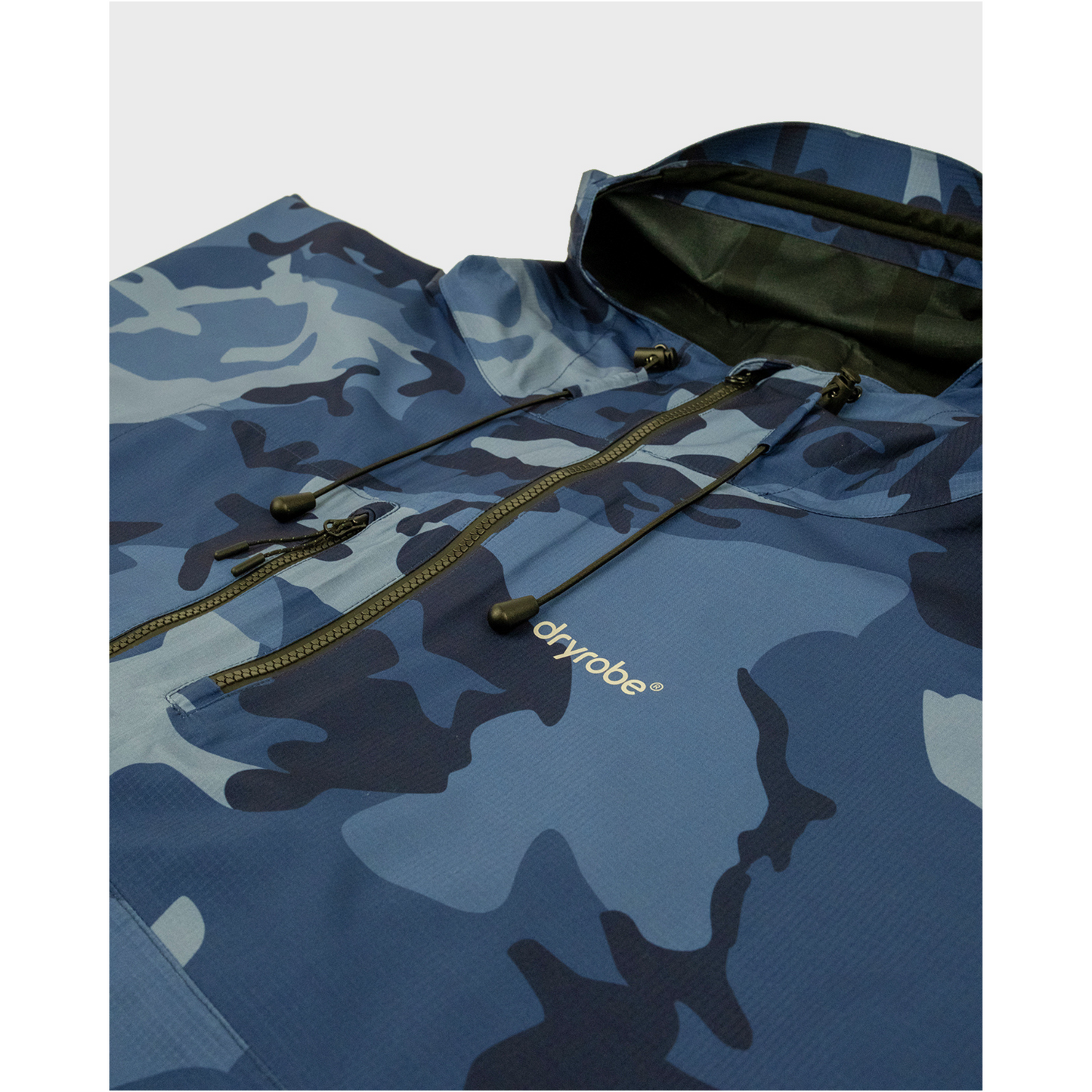 dryrobe® Waterproof Poncho Blue Camo