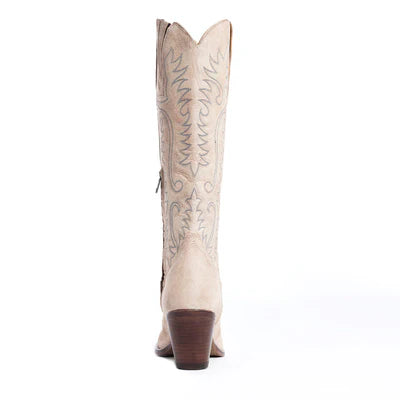 Syllvia Prairie Leather Boots Ivory