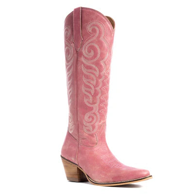 Nalejandra Western Boots Pink