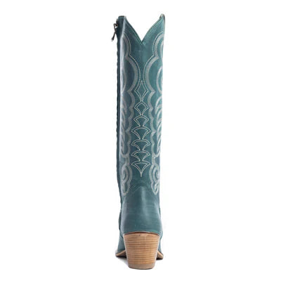 Nalejandra Western Boots Deep Turquoise