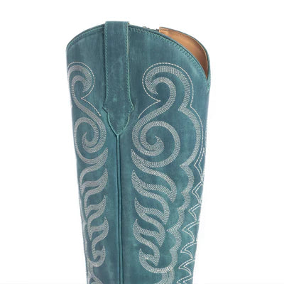 Nalejandra Western Boots Deep Turquoise