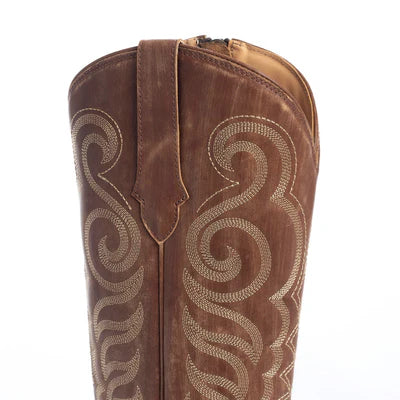 Nalejandra Western Boots Chocolate Brown