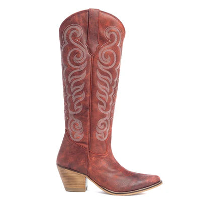 Nalejandra Western Boots Cloud Red