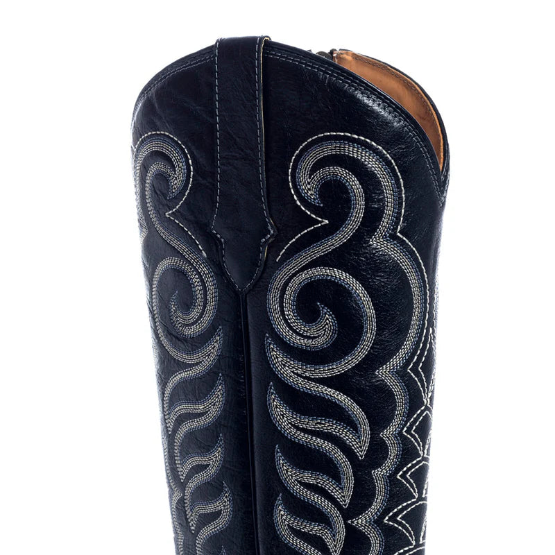 Nalejandra Western Boots Ebony