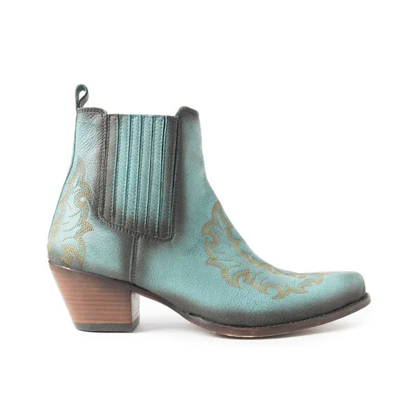 Dearling Ranch Booties Teal