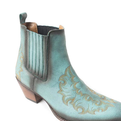 Dearling Ranch Booties Teal