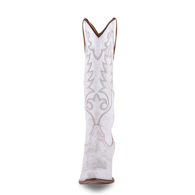 Darling Trail High-Top Cowboy Boots White