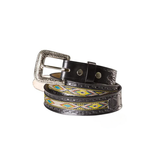 Stars & Stripes Textile Western Belt Aztec