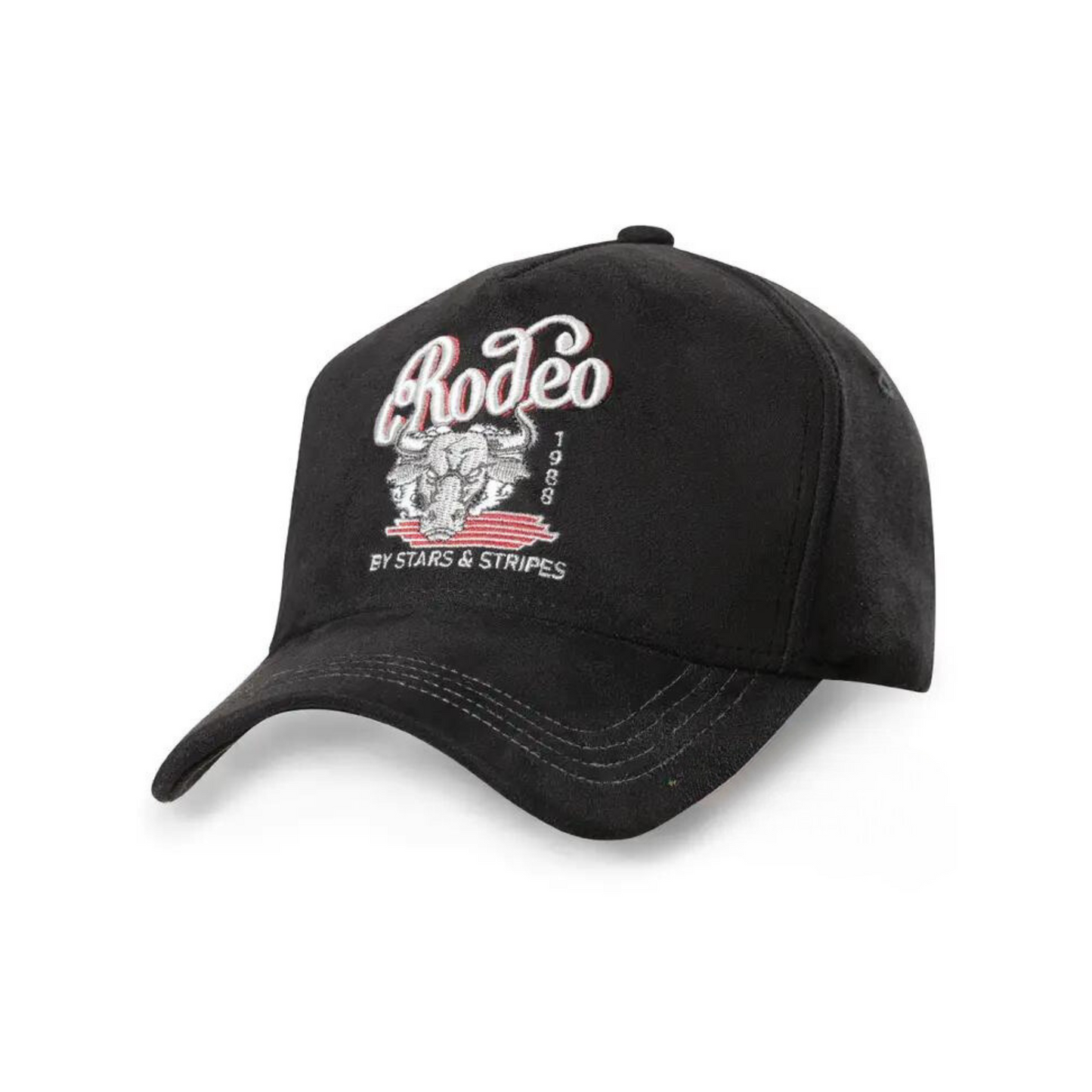 Stars & Stripes Rodeo Trucker Cap Black